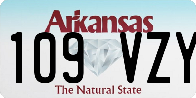 AR license plate 109VZY