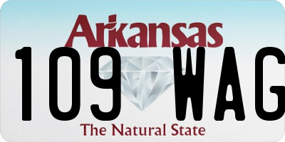 AR license plate 109WAG