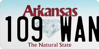 AR license plate 109WAN