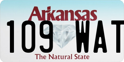 AR license plate 109WAT