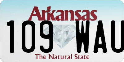 AR license plate 109WAU
