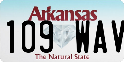 AR license plate 109WAV