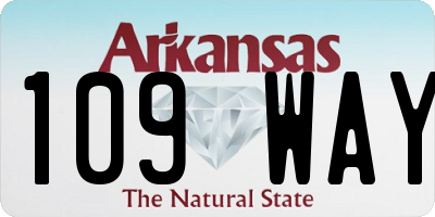 AR license plate 109WAY