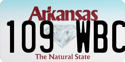 AR license plate 109WBC