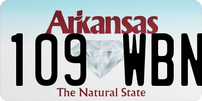 AR license plate 109WBN