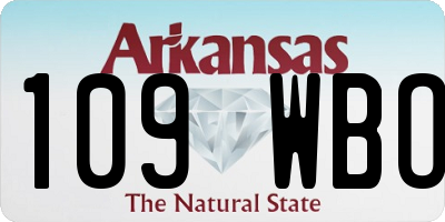 AR license plate 109WBO