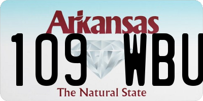 AR license plate 109WBU