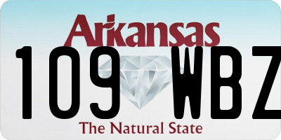 AR license plate 109WBZ