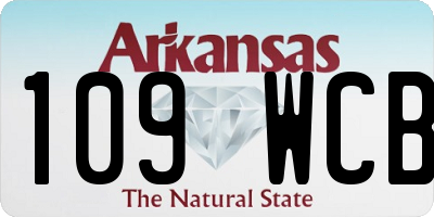 AR license plate 109WCB