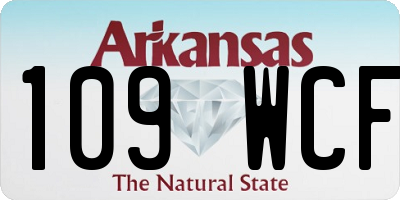 AR license plate 109WCF