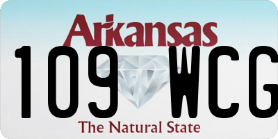 AR license plate 109WCG