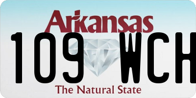 AR license plate 109WCH