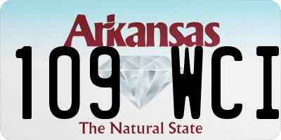 AR license plate 109WCI
