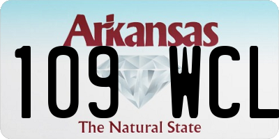 AR license plate 109WCL