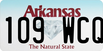 AR license plate 109WCQ