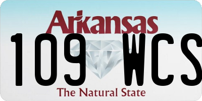 AR license plate 109WCS