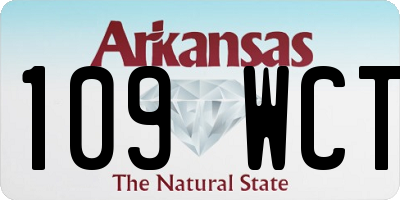AR license plate 109WCT