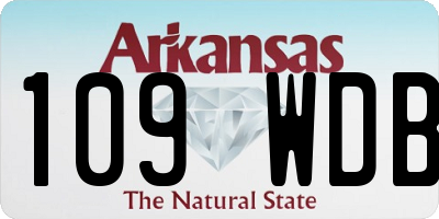AR license plate 109WDB