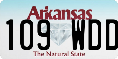 AR license plate 109WDD
