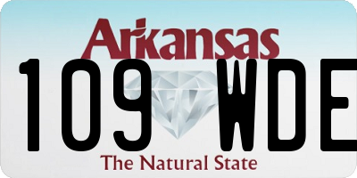 AR license plate 109WDE