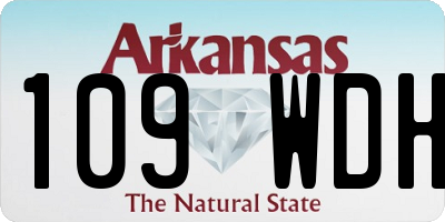 AR license plate 109WDH