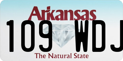 AR license plate 109WDJ