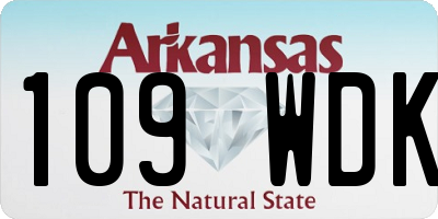 AR license plate 109WDK