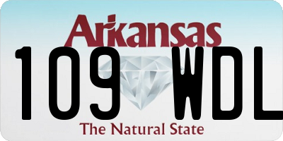 AR license plate 109WDL