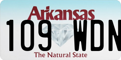 AR license plate 109WDN