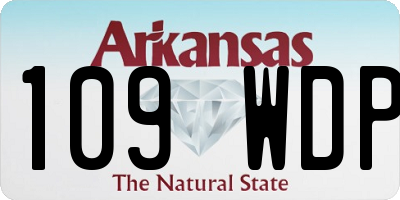 AR license plate 109WDP