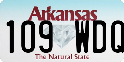 AR license plate 109WDQ