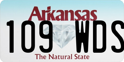 AR license plate 109WDS