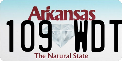 AR license plate 109WDT
