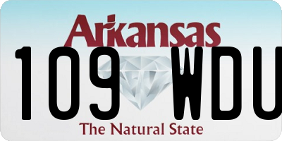 AR license plate 109WDU