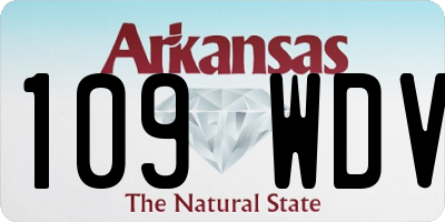 AR license plate 109WDV