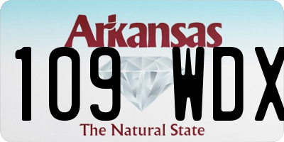 AR license plate 109WDX