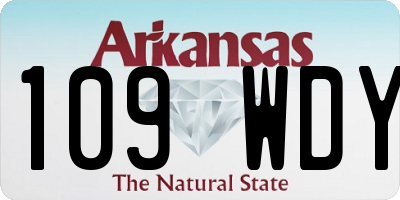 AR license plate 109WDY