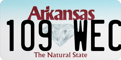 AR license plate 109WEC