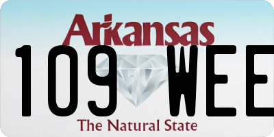 AR license plate 109WEE