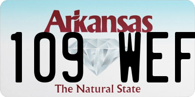 AR license plate 109WEF