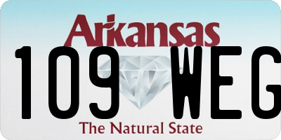 AR license plate 109WEG