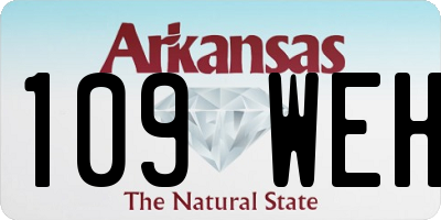 AR license plate 109WEH