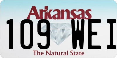 AR license plate 109WEI