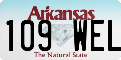 AR license plate 109WEL