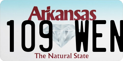 AR license plate 109WEN