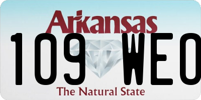 AR license plate 109WEO