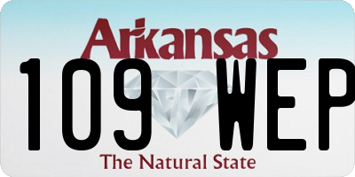 AR license plate 109WEP