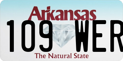 AR license plate 109WER