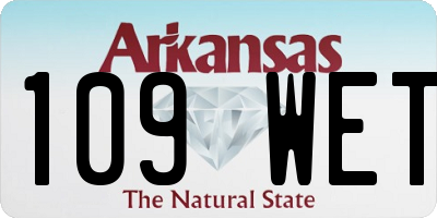 AR license plate 109WET