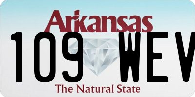 AR license plate 109WEV